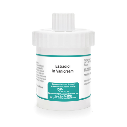 Estradiol 0.1% 60 gm in Vanicream
