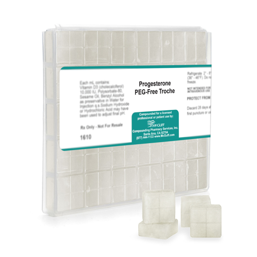 Progesterone 200 mg PEG-Free Troche