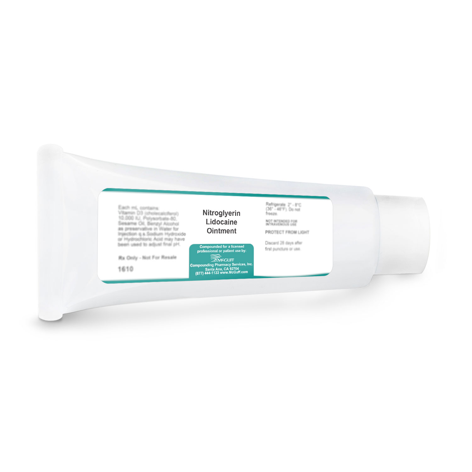Nitroglycerin with lidocaine ointment mcguff compounding pharmacy